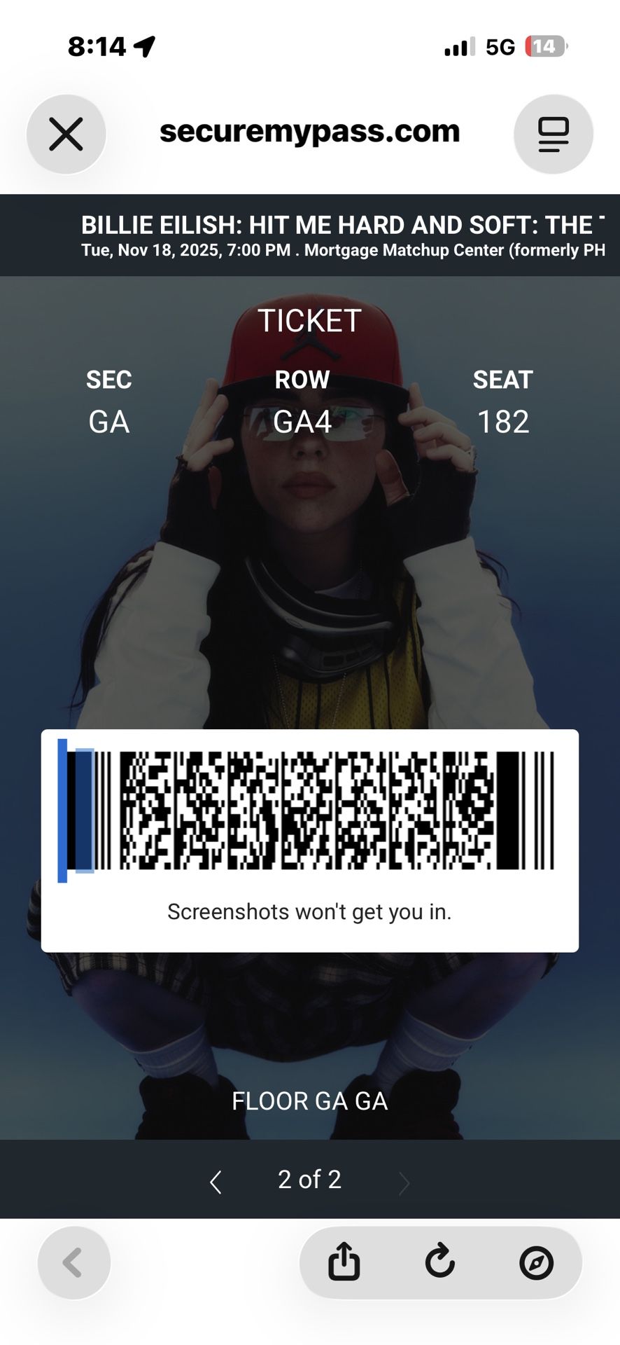 Billie Eilish Concert Tickets 
