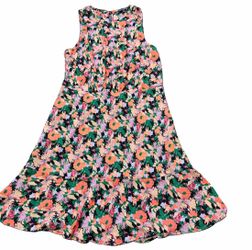 J.Crew Mercantile Floral Fit & Flare Ruffle Hem Dress Multicolor Size 12