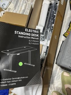 Black Electrical Standing Desk 