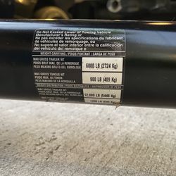 75216 Draw Tire Round Tube Max Frame Class I’ve Trailer Hitch Fits