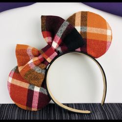 Fall Plaid Minnie Ears