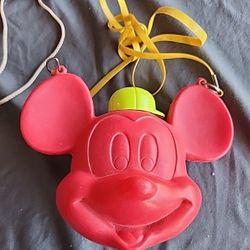 Vintage Minnie Mouse Kids Dover Handbag / Purse And Mickey Mouse Canteen Disney Collectibles