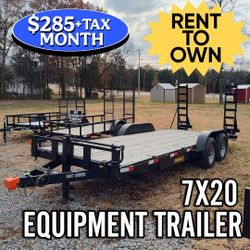 7x20 Trailer Car Hauler Equipment Hauler