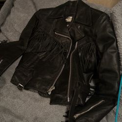 Vintage Harley Davidson fringe jacket