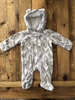 Baby Fleece Jumpsuit with hood