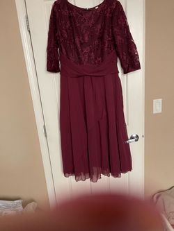 Burgundy Formal Dress - Size Large