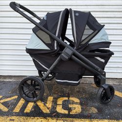 Evenflo Pivot Xplore Dreamz Stroller Wagon with Infant Car Seat Adapter - Jetsetter Black