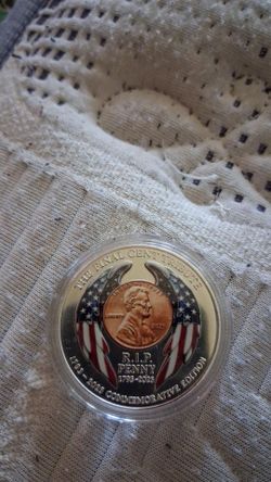 Last penny era Lincoln coin