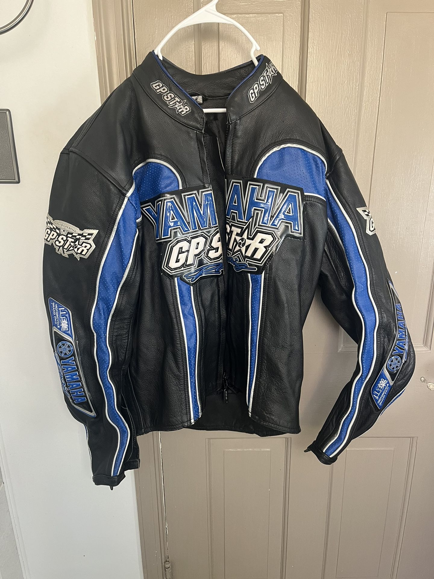 Yamaha Leather Motorcycle Jacket Size 52