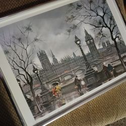 Framed London Parliment Big Ben Maurice Legendre 