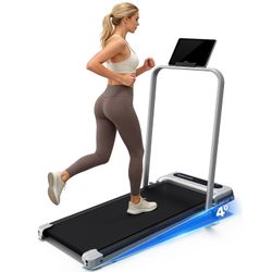 New Walking Pad Treadmill for Home, Incline Walking Pad with Handle Bar