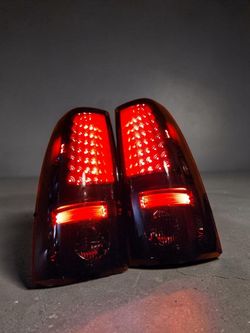 99-06 Chevy Silverado GMC Sierra 1500 to 3500 Black Taillights LED NEW Pair