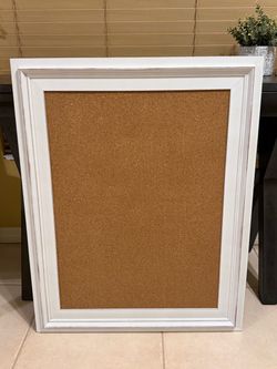 White Framed Bulletin Board from Hobby Lobby