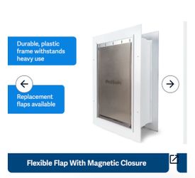 Pet door for wall
