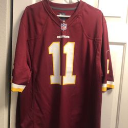 Nike NFL Player Washington Red Skin #11 Jackson Men’s Maroon Gold Jersey Size XL