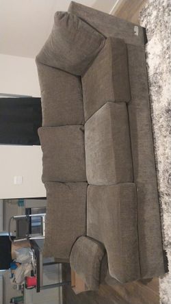 Bermuda tux plush gray sectional
