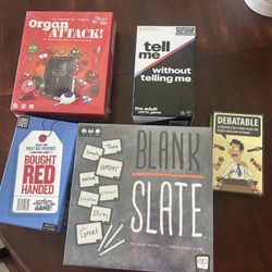 Assorted Board Games (3/5 still in original wrapping)