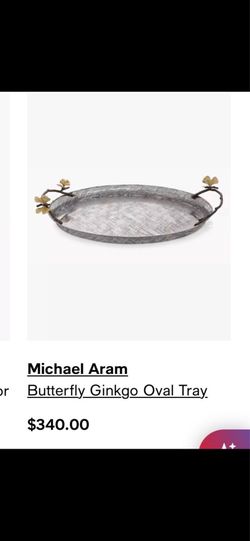 Michael Aram Butterfly_Ginkgo Oval Tray