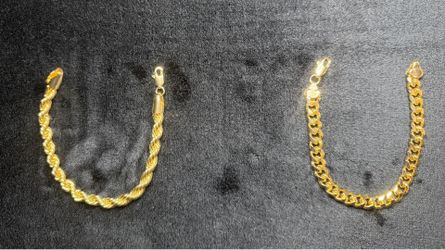Gold plated Braclets ( 45$ ea )