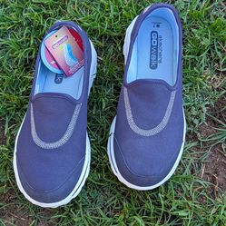 Skechers GOwalk Women’s 7 Navy Blue Slip On Walking Shoes Washable OrthoLite New