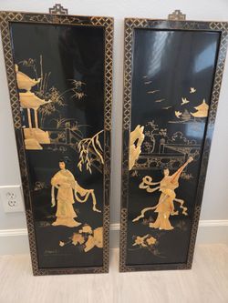 Set of 2 Chinese Wall Art