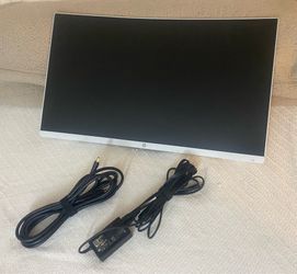 Monitor 27in Curved HP 1080p 60hz White
