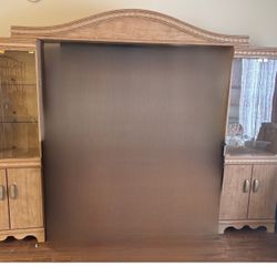 Entertainment Center Wall Unit With Shelves