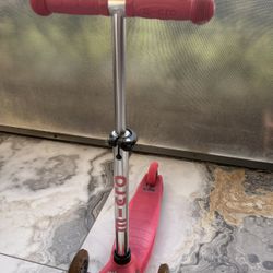 Mini Micro 3-Wheel Scooter (Pink) — LED Wheels — Great Condition