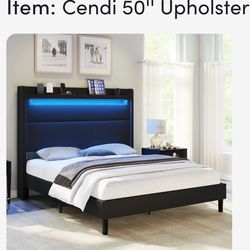 Queen bed frame black