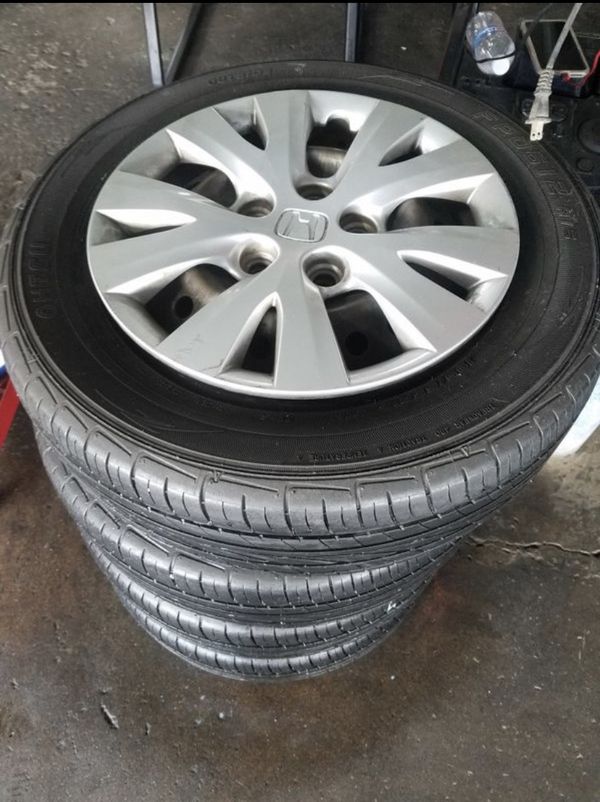 15 inch original Honda rims and tires 5 lug for Sale in Phoenix, AZ