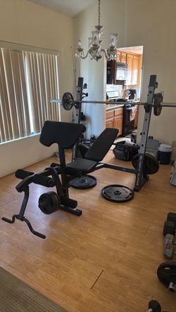 Weight bench ( w / weights included)