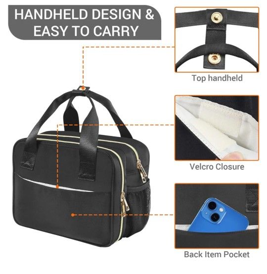 Nursing Mom Lunch Bag With Portable Pump Pockets