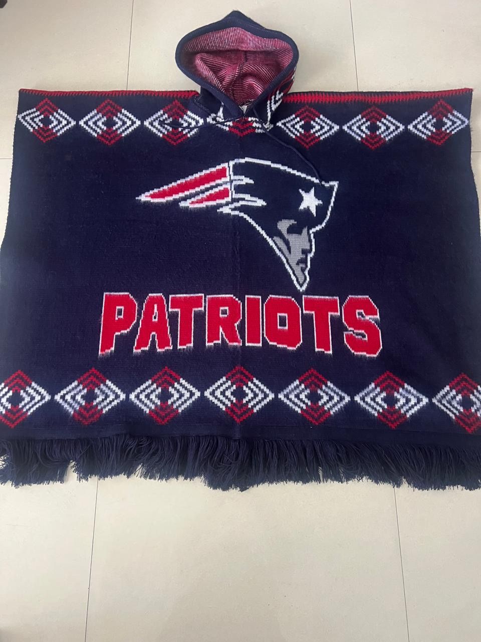 New England Patriots Poncho with hood Great Gift 🎁 For X mas Free Shipping I also have other teams