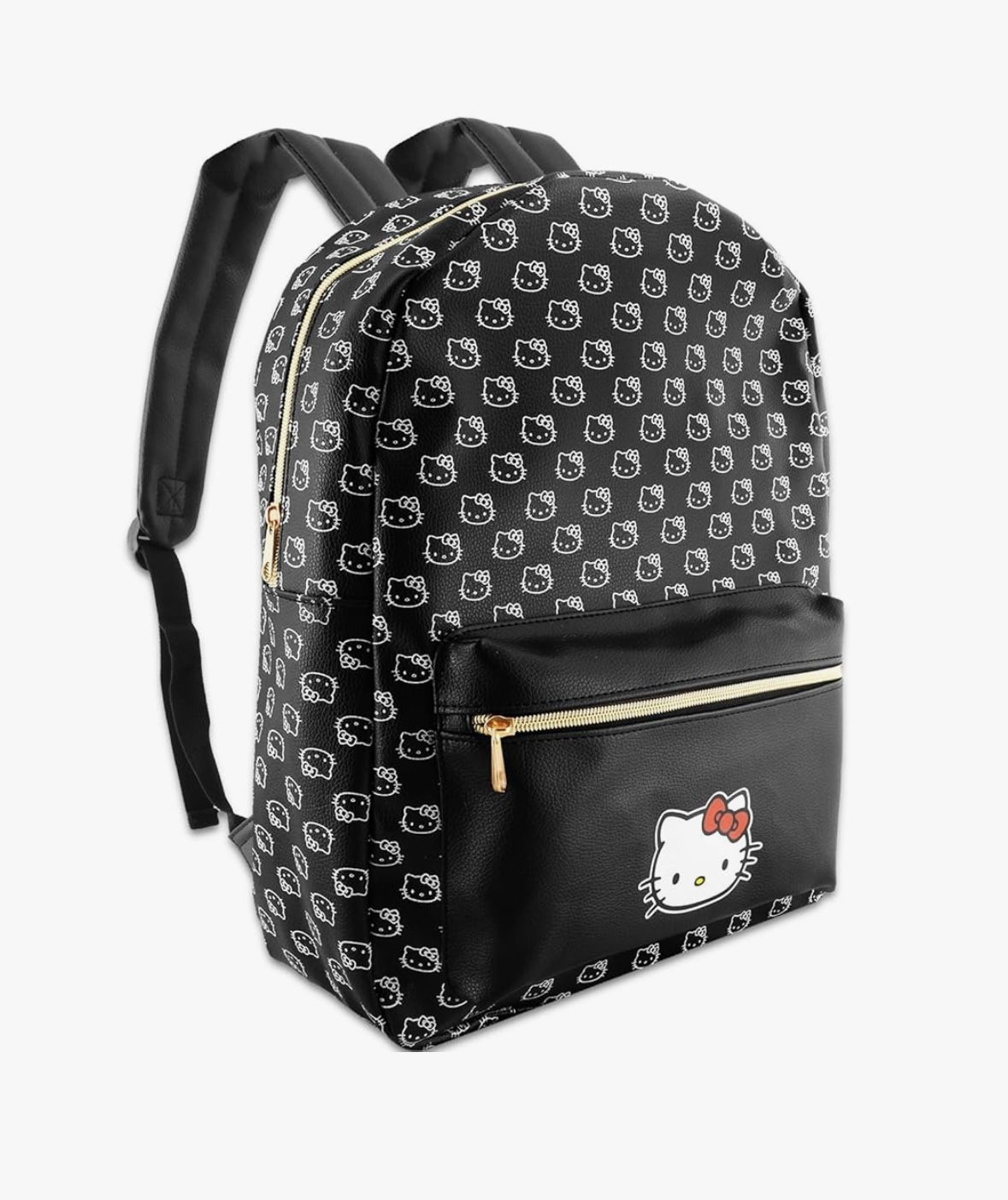 Hello Kitty Faux Leather Backpack for Women 16” With Front Pocket