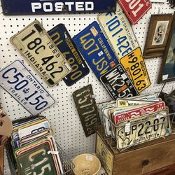Vintage License Plates - Prices Vary