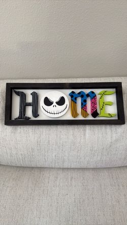 Nightmare before Christmas “HOME” sign