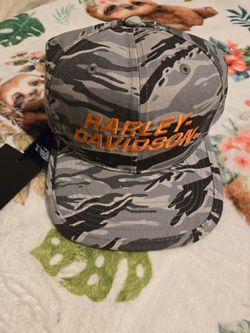 Harley Davidson Racing Camo Snapback Hat