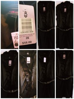 Torrid black silk top cotton bottom sexy dress new with tags