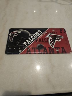 Atlanta Falcons Metal License Plate 