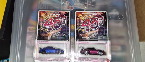 Hot Wheels 40th Collectors Convention  Porsche 911 gars & Nissan Skyline Gtr35 Set!!