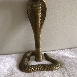 Brass Snake Cobra Figurine