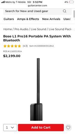 Bose L1 pro 16 Bluetooth