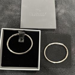 Eternity Collars Wrist Cuff Locking Feature Titanium Bright Polished Lot 2 5mm