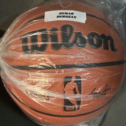 Demar Derozen Autographed Basketball