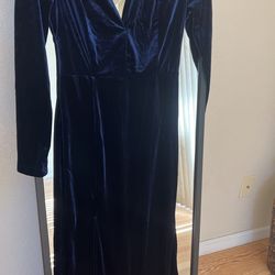 Velvet Blue Dress
