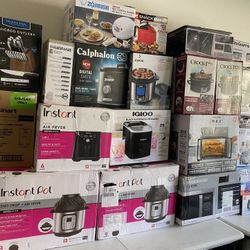 Great stuff!! Appliances, household and much more.  Please ask me for prices 😉