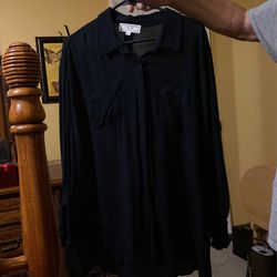 Hippy Rose Black Blouse’, Pockets In Front