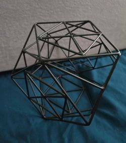 Hexagonal black decor