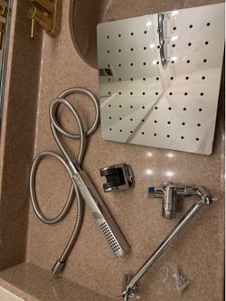 Delta Shower Head with Adjustable Arm