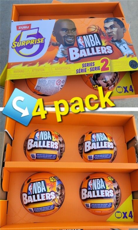 Zuru 5 Surprise NBA Ballers Series 2, 4-Pack